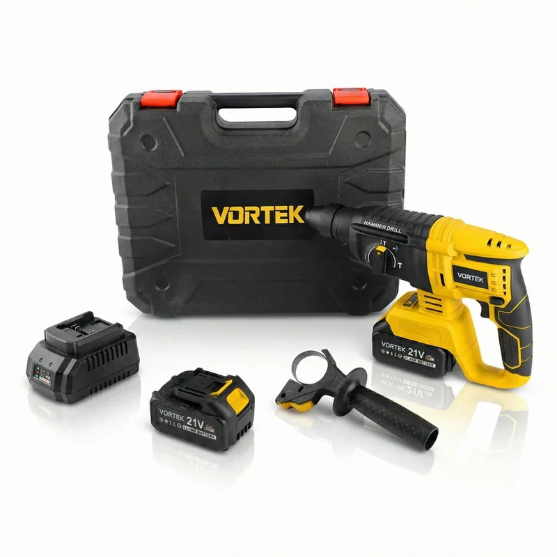 Cordless Rotary Hammer & Drill Combo Set, 21 V, view 2